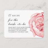 D'accompagnement Carte incluse "RECETTE pour la future mariée"  (Devant)