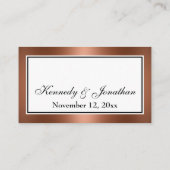 D'accompagnement Carte insert pour site de mariage en imitation cui (Dos)