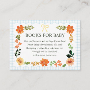 D'accompagnement Carte intérieure pour Baby Shower 001 Sky Blue Gin