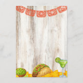 D'accompagnement Carte intérieure pour Baby Shower Rustic Fiesta (Dos)