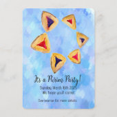 D'accompagnement Carte jointe d'invitation à une fête de Pourim éto (Devant)