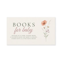Carte Livres de bébé Fleur sauvage Baby in Bloom