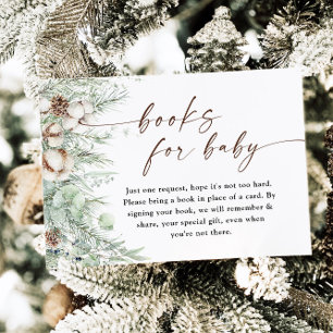 D'accompagnement Carte Livres pour Bébé Baby Shower d'Hiver