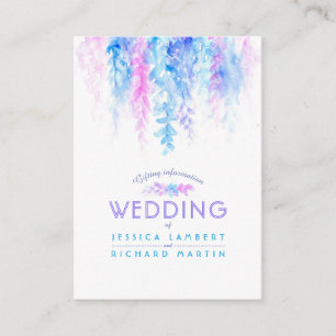 D'accompagnement Carte mariage bleu cascade cadeau
