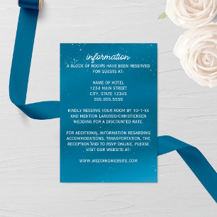 D'accompagnement Carte Mariage Blue Snowy Sky