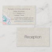 D'accompagnement Carte Mariage Chic Hydrangeas (Devant / Derrière)