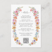 D'accompagnement Carte Mariage colorée (Devant)
