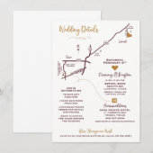 D'accompagnement Carte Mariage de boîtier - MÉGAN DE CONCEPTION PER (Devant / Derrière)