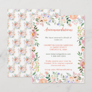 D'accompagnement Carte Mariage de fleurs printanières
