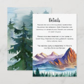 D'accompagnement Carte Mariage de montagne (Devant / Derrière)