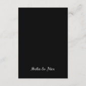 D'accompagnement Carte mariage de robe gothique noire (Dos)