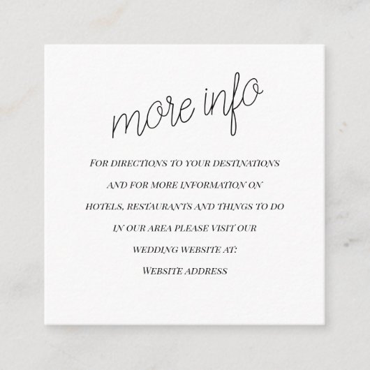 D'accompagnement Carte Mariage d'information "le Mariage" (Devant)