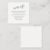 D'accompagnement Carte Mariage d'information "le Mariage" (Devant / Derrière)