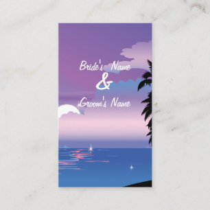 D'accompagnement Carte Mariage du site de nuit Tropical