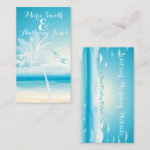 D'accompagnement Carte Mariage du site web des RÊVES de l'OCÉAN TRO (Devant / Derrière)