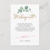 D'accompagnement Carte Mariage Gold Greenery (Devant)