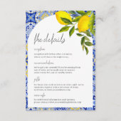 D'accompagnement Carte Mariage Lemon Mediterranean Boho Arch (Devant)