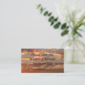 D'accompagnement Carte mariage Mariage Sunset (Debout devant)