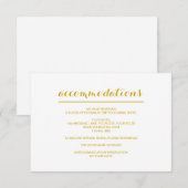 D'accompagnement Carte Mariage moderne simple et élégante (Devant / Derrière)