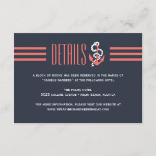 D'accompagnement Carte Mariage Nautique Chic