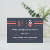 D'accompagnement Carte Mariage Nautique Chic (Debout devant)