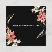 D'accompagnement Carte Mariage QR Code foncé et Moody (Dos)