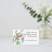 D'accompagnement Carte mariage rose vintage (Debout devant)
