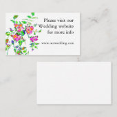 D'accompagnement Carte mariage rose vintage (Devant / Derrière)