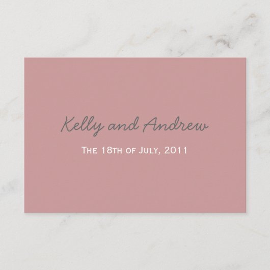 D'accompagnement Carte mariage supplémentaire (Devant)