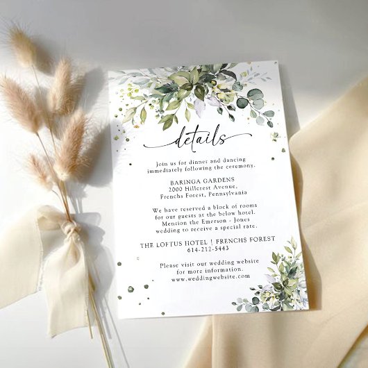 D'accompagnement Carte Mariage verdoyante