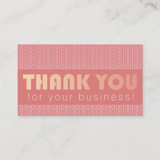 D'accompagnement Carte Merci pour boîtier d'entreprise (Devant)