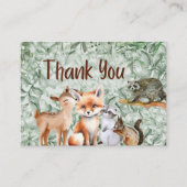 D'accompagnement Carte Merci Safari Animaux Bois (Devant)