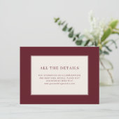 D'accompagnement Carte minimaliste marron élégante (Debout devant)