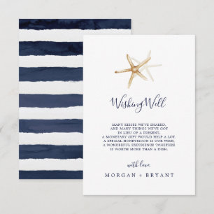 D'accompagnement Carte moderne de voeux de mariage nautique étoile
