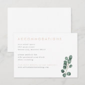 D'accompagnement Carte moderne Eucalyptus Green Details (Devant / Derrière)