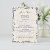 D'accompagnement Carte Monogram Gold Purple Vintage (Debout devant)