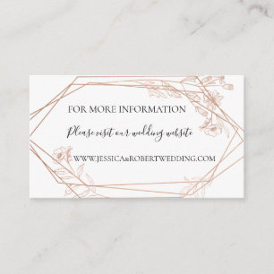 D'accompagnement Carte Moody Blue Geometry Floral Mariage Détails