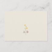 D'accompagnement Carte Neutral Cream Mariage Détails (Dos)