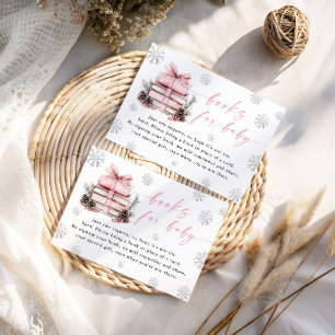 D'accompagnement Carte Nouveau Chapitre Hiver Rose pour Bébé