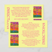 D'accompagnement Carte 'Out Of Town Guest DIRECTIONS' (petit rec) (Devant / Derrière)