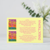 D'accompagnement Carte 'Out Of Town Guest DIRECTIONS' (petit rec) (Debout devant)