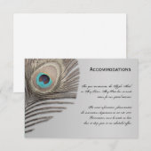 D'accompagnement Carte Peacock Silver Elegance (Devant / Derrière)