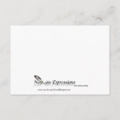 D'accompagnement Carte Peacock Silver Elegance (Dos)