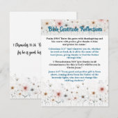 D'accompagnement Carte personnalisable Gratitude Bible Reflections (Devant / Derrière)