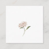 D'accompagnement Carte personnalisée d'insertion de fleurs élégante (Dos)