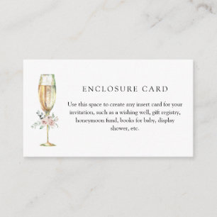 D'accompagnement Carte personnalisée florale pour brunch et bulles