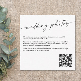 D'accompagnement Carte QR Galerie de photos de mariage