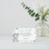 D'accompagnement Carte rabat Elephant Diaper pour un garçon (Debout devant)