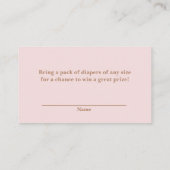 D'accompagnement Carte Raffin Pampas Pâtisserie Boho Rose (Dos)