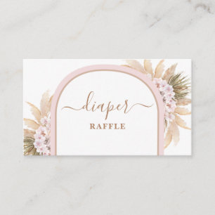 D'accompagnement Carte Raffin Pampas Pâtisserie Boho Rose